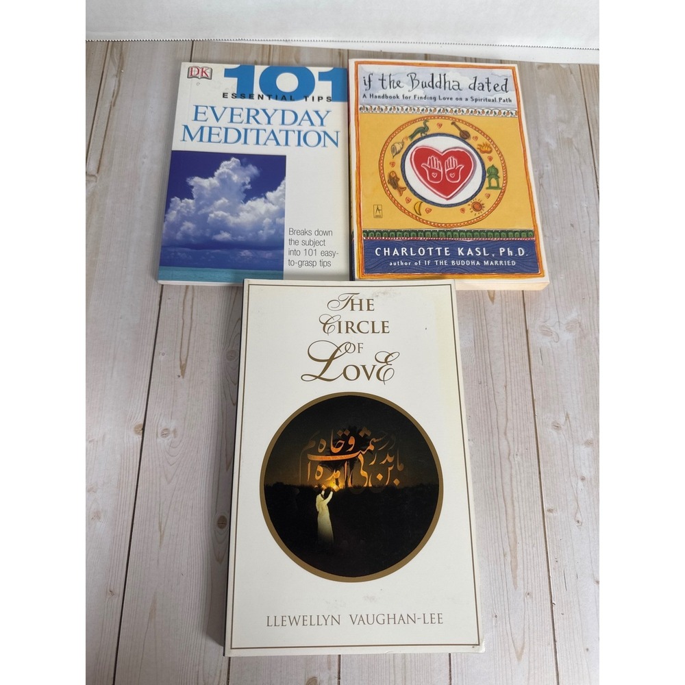 Meditation Spirituality Book Lot Everyday Meditation Buddha Dated Circle Love